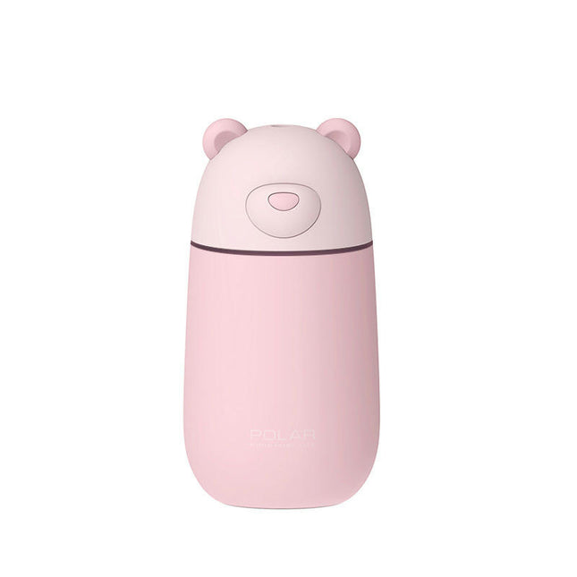 Mini Polar Bear USB Humidifier Cute Creative Cartoon 3-in-1 Night Light Humidifier