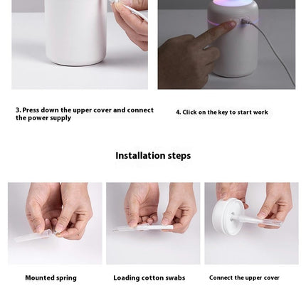 Colorful Cool Mini Humidifier, USB Personal Desktop Humidifier for Car, Office Room Bedroom Auto Shut-Off