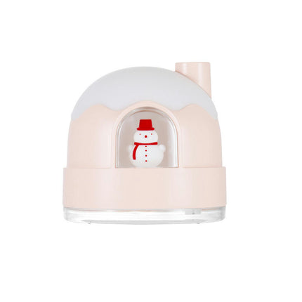 Cute Silent Snow House Night Light Humidifier USB Small Desktop Home Mini Air Humidifier