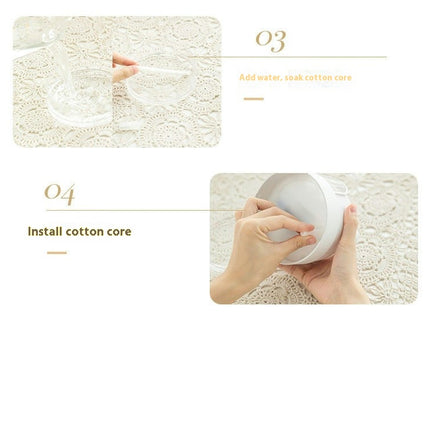 Cute Silent Snow House Night Light Humidifier USB Small Desktop Home Mini Air Humidifier