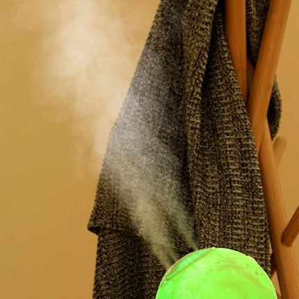 Water Planet Humidifier USB Charging Desktop Colorful Starry Sky Rotating Three-Spray Moon Humidifier