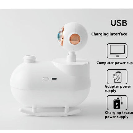 Sunset Light Humidifier USB Desktop Silent Atmosphere Sunset Light Astronaut Humidifier
