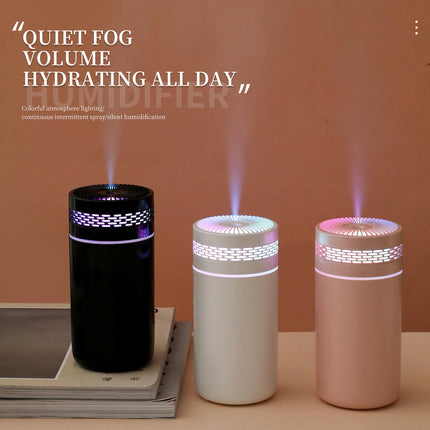 Colorful Cup Humidifier-USB Car and Home Dual-use Hollow Silent Large Spray Humidifier