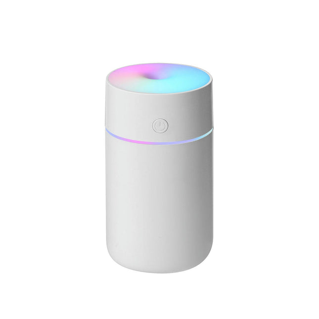 Small Humidifier, Portable Mini Humidifier with 7-color Lights for Home Car, Mini Desktop Humidifier