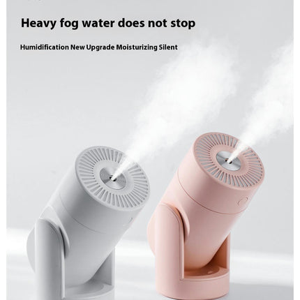 Shaking Head Humidifier-USB Desktop Silent Colorful Night Light Humidifying Atomizer