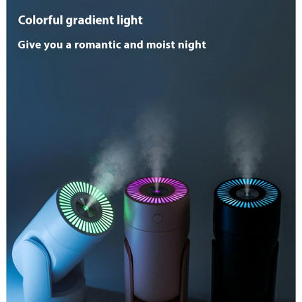 Shaking Head Humidifier-USB Desktop Silent Colorful Night Light Humidifying Atomizer
