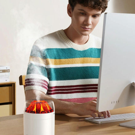 Creative Simulation Firewood Humidifier-USB Desktop 500ML Silent Air Humidifier