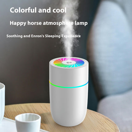Colorful Cool Mini Humidifier, USB Personal Desktop Humidifier 2 Mist Modes, Super Quiet