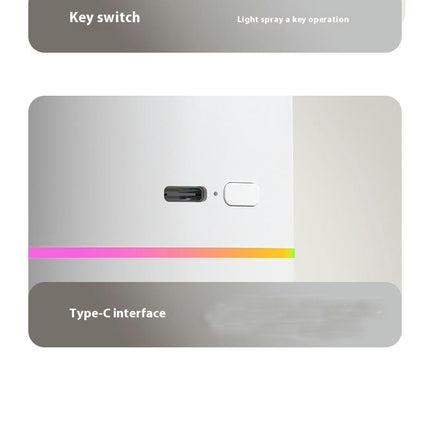 Colorful Cool Mini Humidifier, USB Personal Desktop Humidifier 2 Mist Modes, Super Quiet