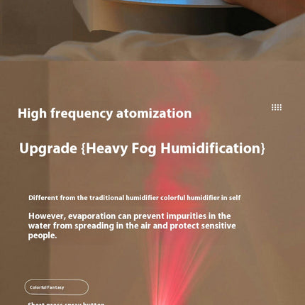 Starry Sky Projection Lamp Humidifier USB Car Home Dual-use Ultrasonic Air Humidifier