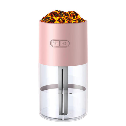 Volcano Humidifier, 280ml Ultrasonic Fine Mist Small Humidifiers, USB Personal Desktop Humidifier