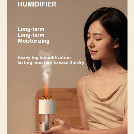 Volcano Humidifier, 280ml Ultrasonic Fine Mist Small Humidifiers, USB Personal Desktop Humidifier