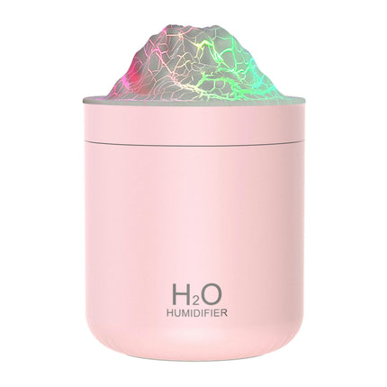 USB Humidifier Large Capacity 500ml Desktop Colorful Night Light Simulation Flame Humidifier