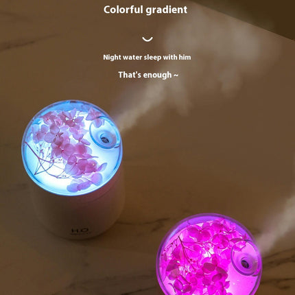 Preserved Flower Portable Humidifier, Waterless Auto Shut-Off,for Office Room Bedroom Livingroom