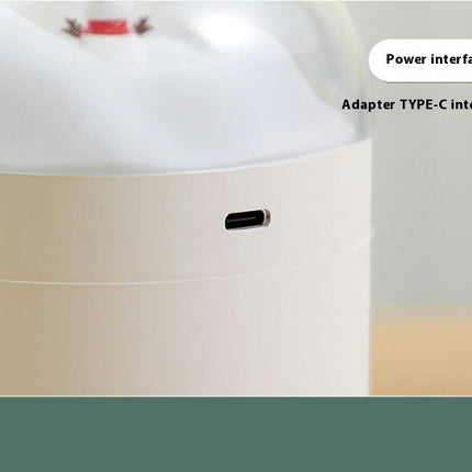 Christmas Snowman Humidifier USB Desktop Large Capacity Colorful Atmosphere Air Humidifier