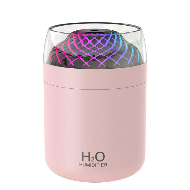 Glass Cup Humidifier-USB Desktop 500ml Large Capacity Silent Colorful Light Humidifier