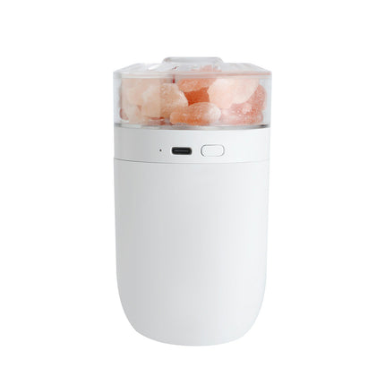 Salt Lamp Humidifier USB Charging 1200 MAh Car Dual-Purpose Colorful Air Humidifier
