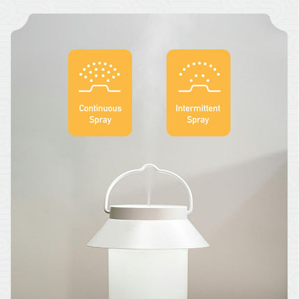 Retro Lantern Humidifier-Office Home USB Charging Atmosphere Light 400ml Air Humidifier