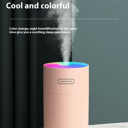 Colorful Cool Mini Humidifier, USB Personal Desktop Humidifier for Car, Office Room, Bedroom