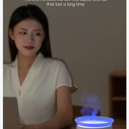 Simulation Mist Aromatherapy Machine Home Office USB Plug-in Colorful Atmosphere Light Humidifier