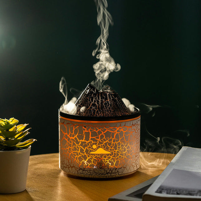 Aromatherapy Machine Home Desktop Humidifier Simulation Smoke Ring Flame Aromatherapy Machine