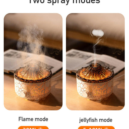 Aromatherapy Machine Home Desktop Humidifier Simulation Smoke Ring Flame Aromatherapy Machine