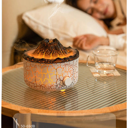 Aromatherapy Machine Home Desktop Humidifier Simulation Smoke Ring Flame Aromatherapy Machine