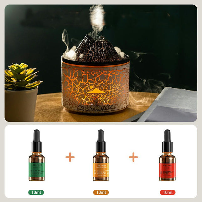 Mini Aromatherapy Machine-Small Household USB Colorful Atmosphere Smoke Ring Flame Humidifier