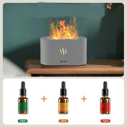 3D Simulation Flame Aromatherapy Machine USB Home Desktop Colorful Flame Humidifier