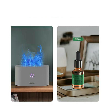 3D Simulation Flame Aromatherapy Machine USB Home Desktop Colorful Flame Humidifier