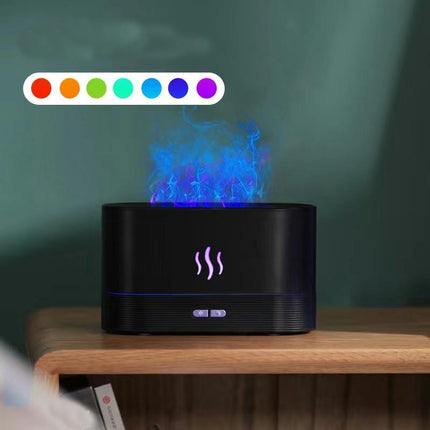 3D Simulation Flame Aromatherapy Machine USB Home Desktop Colorful Flame Humidifier