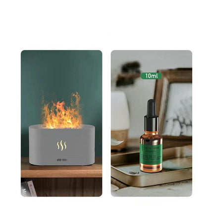 3D Simulation Flame Aromatherapy Machine USB Home Desktop Colorful Flame Humidifier