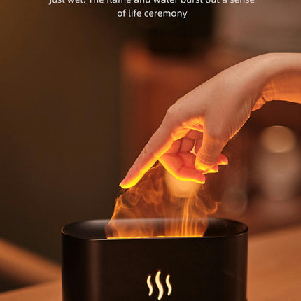 3D Simulation Flame Aromatherapy Machine USB Home Desktop Colorful Flame Humidifier