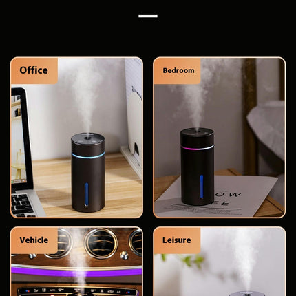 Car Aromatherapy Machine-Smart Wireless Car Start-Stop Atmosphere Light Charging Car Humidifier
