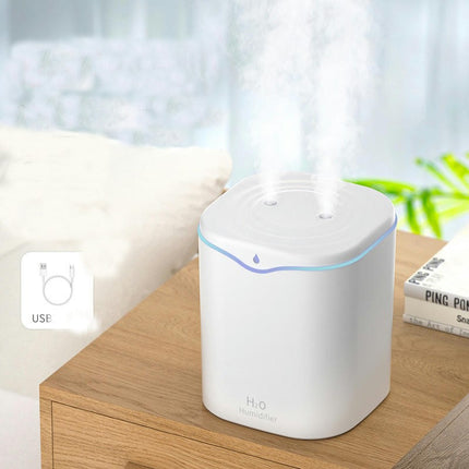Crack Flame Humidifier Ultrasonic Double Spray Desktop Bedroom Small Humidifier