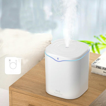 2L Large Capacity Humidifier Office Bedroom Home USB Double Spray Large Fog Air Humidifier