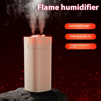 Double Spray Crack Air Humidifier - Mini Desktop Office Bedroom Small Large Spray Humidifier