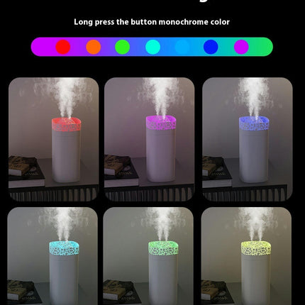 Double Spray Crack Air Humidifier - Mini Desktop Office Bedroom Small Large Spray Humidifier