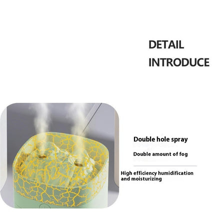 Double Spray Crack Air Humidifier - Mini Desktop Office Bedroom Small Large Spray Humidifier