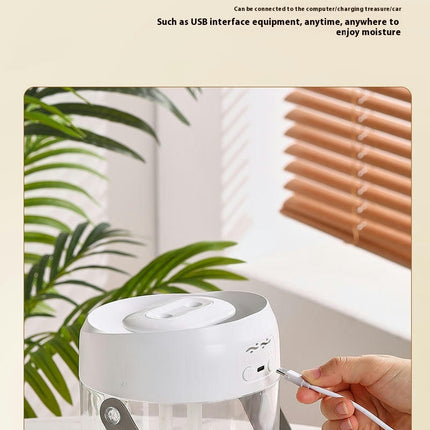 Air Humidifier-Home Bedroom Desktop Silent Large Fog Transparent Humidifier With Portable