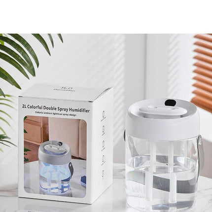 Air Humidifier-Home Bedroom Desktop Silent Large Fog Transparent Humidifier With Portable