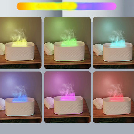 Crack Aroma Diffuser - Home Use Desktop Large Fog Colorful Simulation Flame Aroma Diffuser