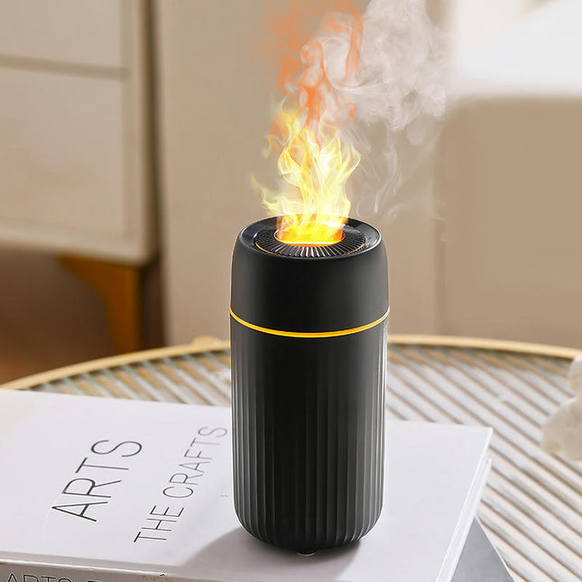 Mini Car Aromatherapy Diffuser Desktop Car Air Essential Oil Flame Silent Aromatherapy Diffuser