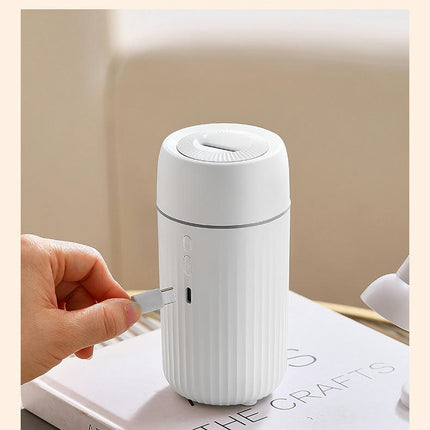 Mini Car Aromatherapy Diffuser Desktop Car Air Essential Oil Flame Silent Aromatherapy Diffuser