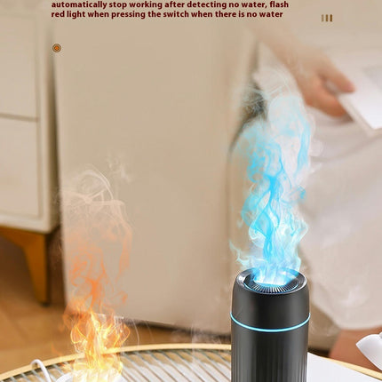 Mini Car Aromatherapy Diffuser Desktop Car Air Essential Oil Flame Silent Aromatherapy Diffuser