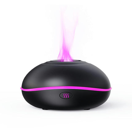 Square Aromatherapy Machine-Home Bedroom Colorful Atmosphere Night Light Simulation Flame Diffuser