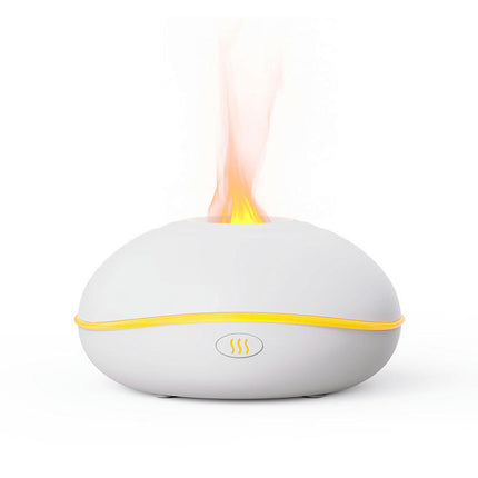 Square Aromatherapy Machine-Home Bedroom Colorful Atmosphere Night Light Simulation Flame Diffuser