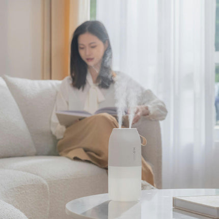 Double Dpray Humidifier-Home Bedroom Office Desk USB Car Warm Light Humidifier
