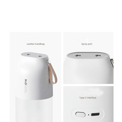 Double Dpray Humidifier-Home Bedroom Office Desk USB Car Warm Light Humidifier