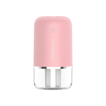 Silent Dual Nozzle Large Fog Volume Mini Humidifier Small Office Car Aromatherapy USB Humidifier